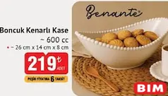 BENANTE BONCUK KENARLI KASE 600 CC 26X14X8 CM